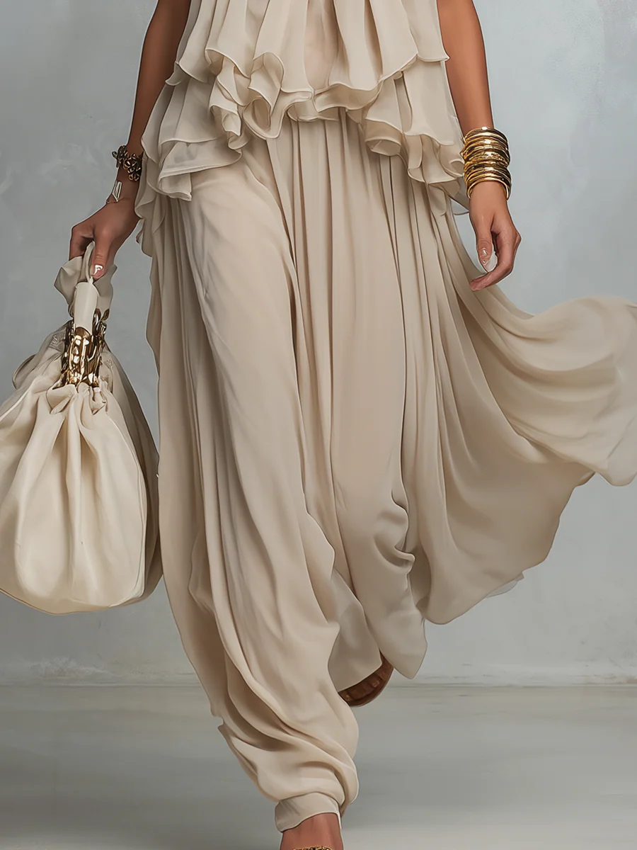 Ethereal Layered Halter Bohemian Set - Image 5