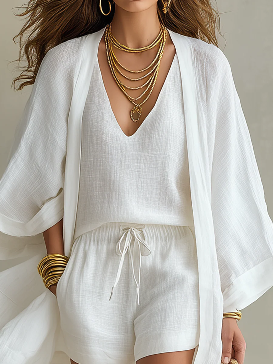 Lightweight Layered Casual Three-Piece Set - Image 9