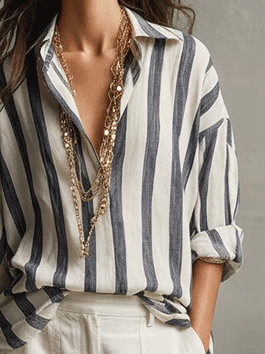 Relaxed Linen Wide-Leg Pants In Soft Ivory - Image 6