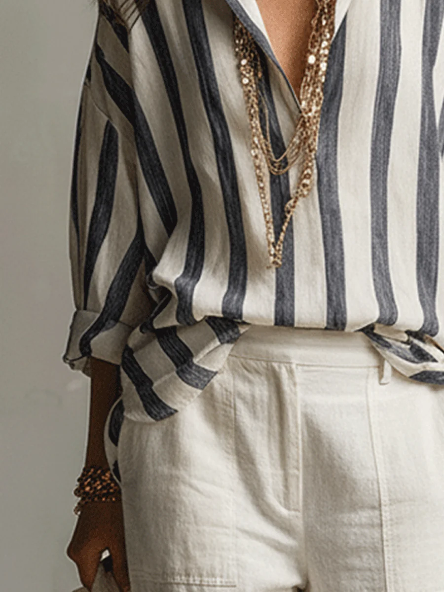 Relaxed Linen Wide-Leg Pants In Soft Ivory - Image 7
